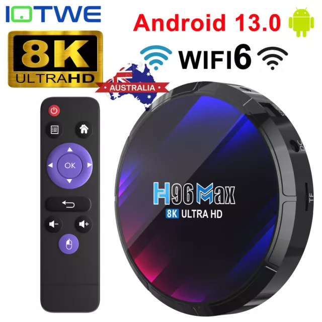 Dark Tv Appandroid 13 Smart Tv Box 8k Hdr10+ Dual Wifi Bt 2gb