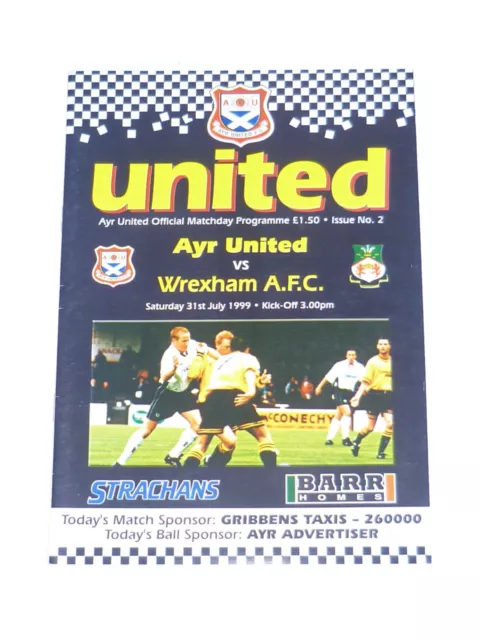 1999 Pre-Season Friendly***AYR UNITED V WREXHAM***31st July 1999