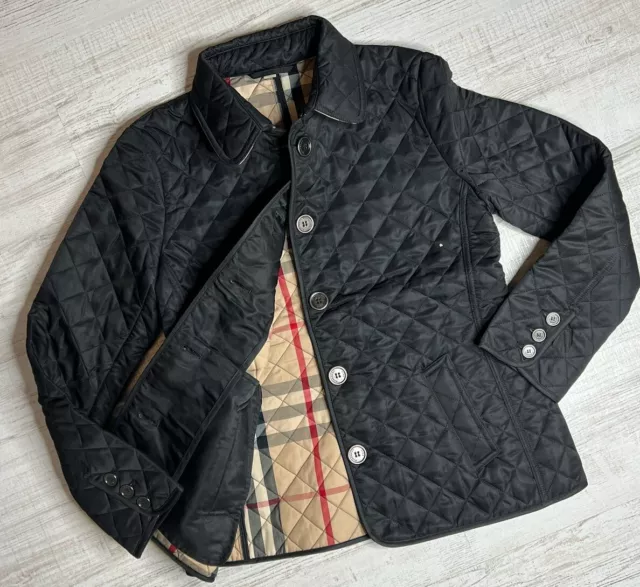 Burberry Brit Black Quilted Women Jacket Size L