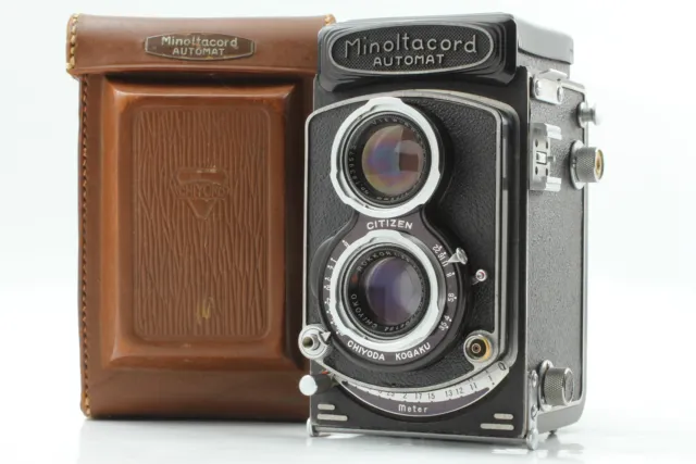 [ NEAR MINT w/ Case ] Minolta Autcord TLR 6x6 Film Camera 75mm f3.5 From JAPAN