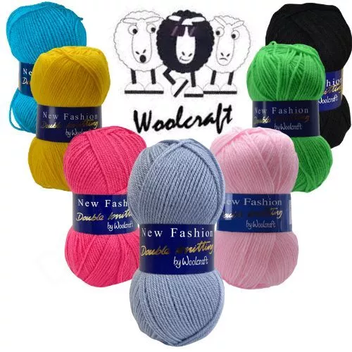 WOOLCRAFT NEW FASHION DK Knitting Yarn / Wool - 100g Double Knit Ball  UK 2