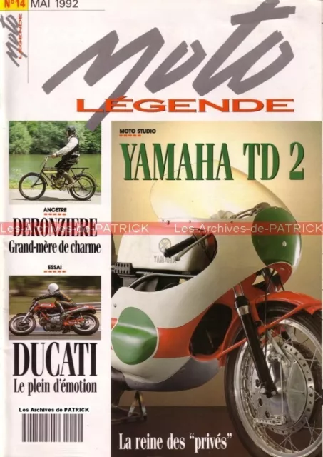 Moto Legende  14 Ducati 920 Ncr ; Yamaha 250 Td 2 ; Guzzi Galleto ; Velocette Le