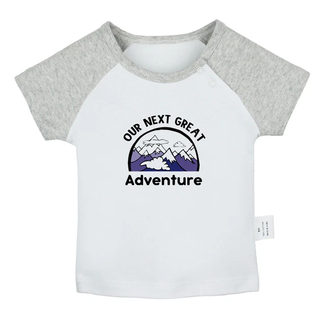 Maglietta Our Next Great Adventure divertente neonato t-shirt neonato grafica neonato