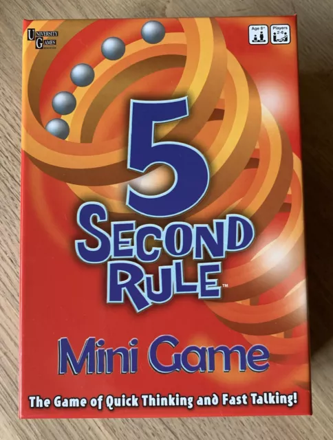 5 Second Rule Mini Game Quick Thinking & Fast Talking Family Games *New* Age 8+