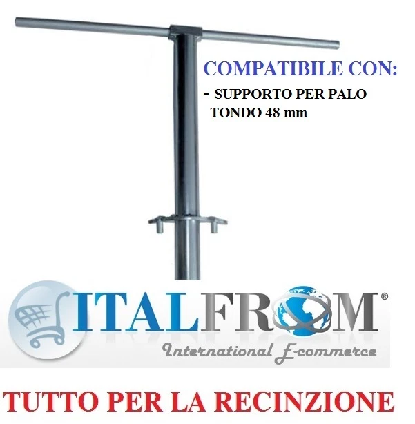 Chiave Manuale Per Supporto Palo A T Recinzione Zincato - Modello 5003, Per Rete Metallica - Foto 9