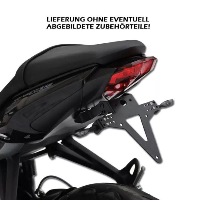 Kennzeichenhalter Heckumbau Triumph Street Triple 765 R RS verstellbar tail tidy