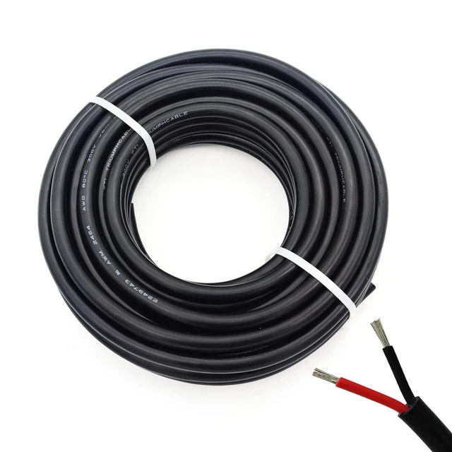 22AWG UL2464 Power Cable LED Red & Black 2 Conductors (22AWG -2C- 100Ft)