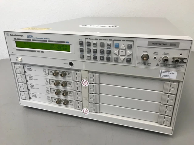 Keysight E5270B Parametric Measurement System Mainframe, 8-Slot Opt: 4X E5281B