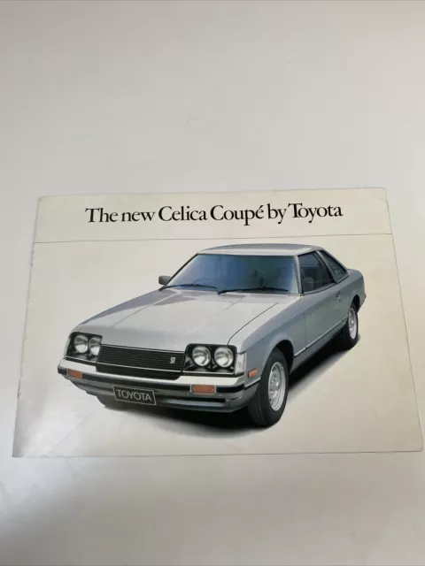 Toyota Celica Coupe Car Sales Brochure UK Market c1978 JDM FREE POSTAGE