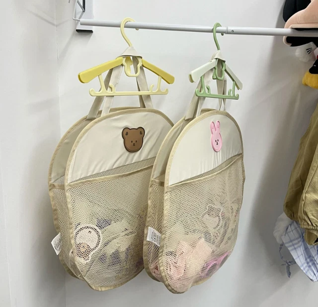Organizadores de bolsa de almacenamiento de red colgante con juguetes de baño para animales lindos dibujos animados