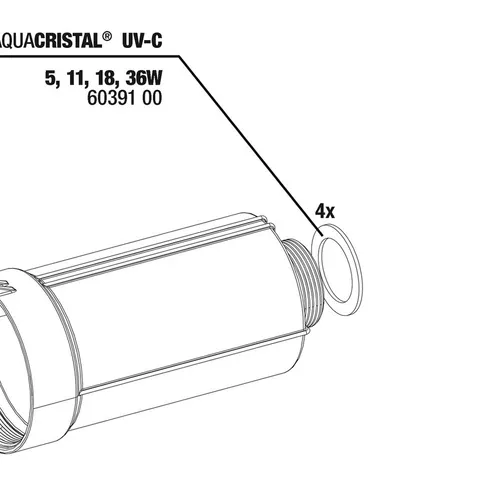 JBL Pièce de Rechange Pc Uv-C Joints Raccord de Tuyau (4x),Neuf