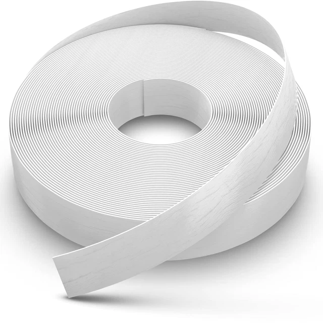 Ataqus Dovetail Birch Edge Banding White Veneer Tape | Pre-Glued with Strong Adh