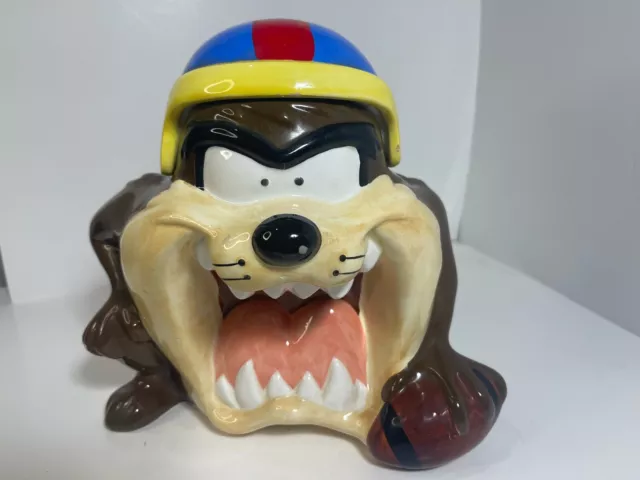 Looney Tunes Tasmanian Devil Cookie Jar 9" Tall 1997 Fast Shipping