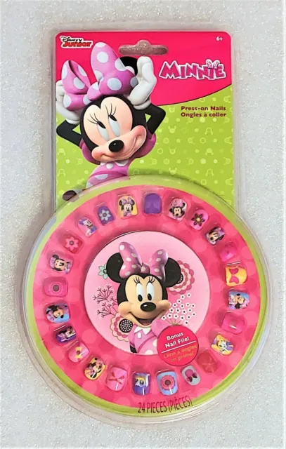 Disney Minnie Mouse Press-On Nails (24 Pieces) Plus Nail File