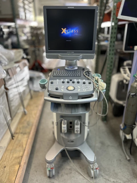 Siemens Acuson X300 Vf-10-5/Vf8-3 Probes Premium Edition Ultrasound System