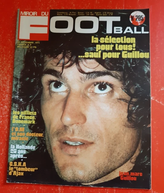 1972 miroir du football n°177 OM LECLERC ANGERS GUADELOUPE AJAX