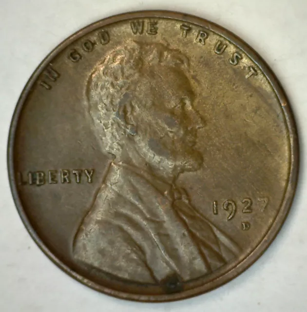 1927 D Lincoln Wheat Cent Coin XF 1c US Penny Extra Fine Denver Mint