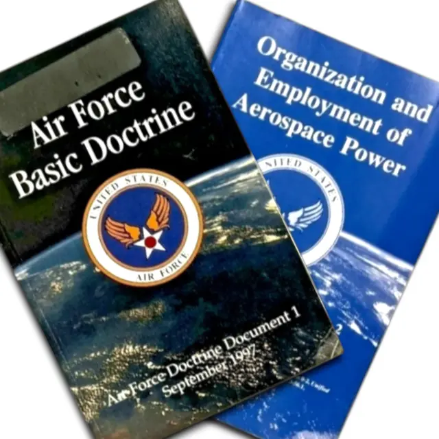 US Air Force Manuals Lot of 2 Doctrine and Aerospace Power Employment Vintage