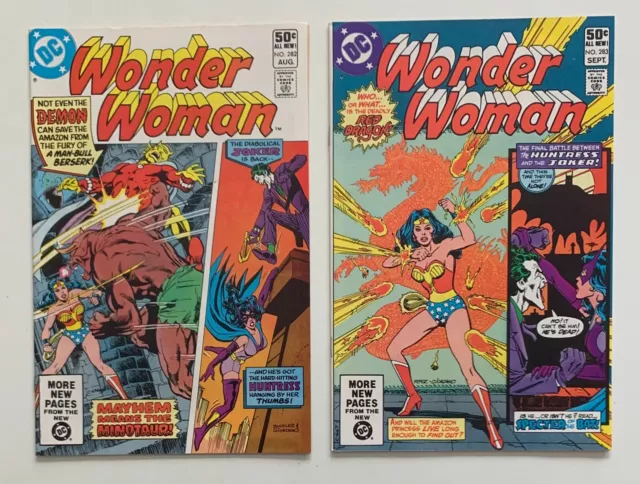 Wonder Woman #282 & 283 (DC 1981) 2 x VF Bronze Age comics