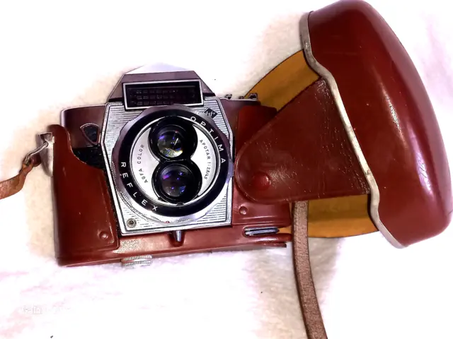 AGFA OPTIMA REFLEX TLR-cámara réflex con Color-Apotar 2,8/45mm Objetivo