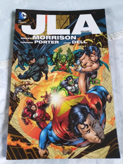 JLA Deluxe Volume 1 by Grant Morrison & Howard Porter - Paperback