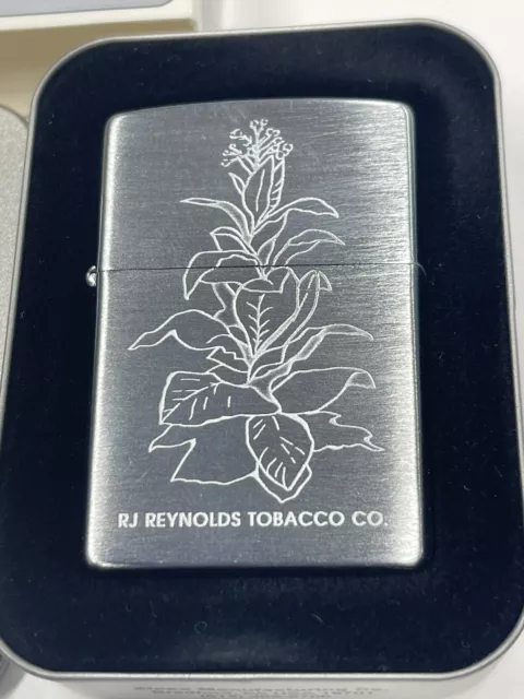 Zippo 2000 Rjr Reynolds Tobacco Plant Lighter Sealed In Box )31