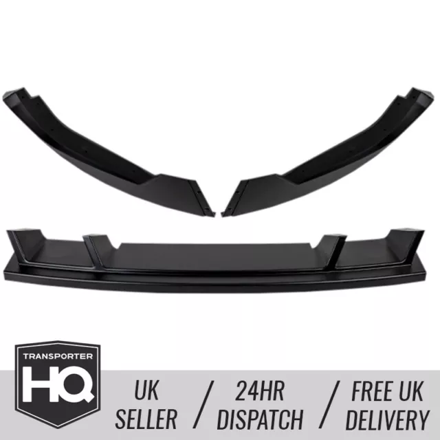 VW T6.1 Lower Splitter for T6.1 Standard Bumper WITH Fixings Matte Black