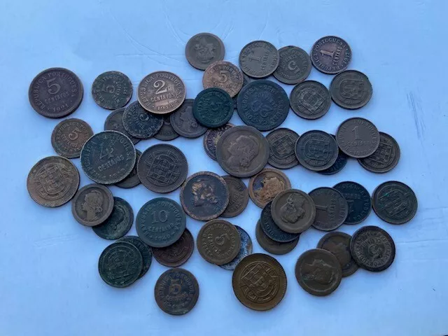 50 coins from  portugal CENTAVOS 1917 to 1940