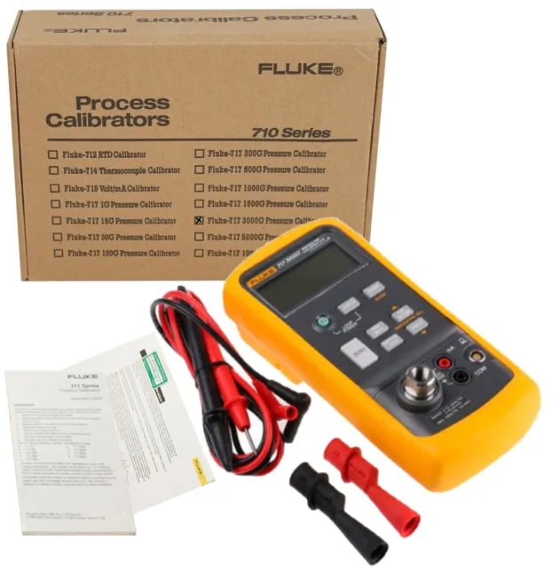 Fluke 717 3000G Pressure Calibrator 0-3000 PSI With NIST Traceable Calibration