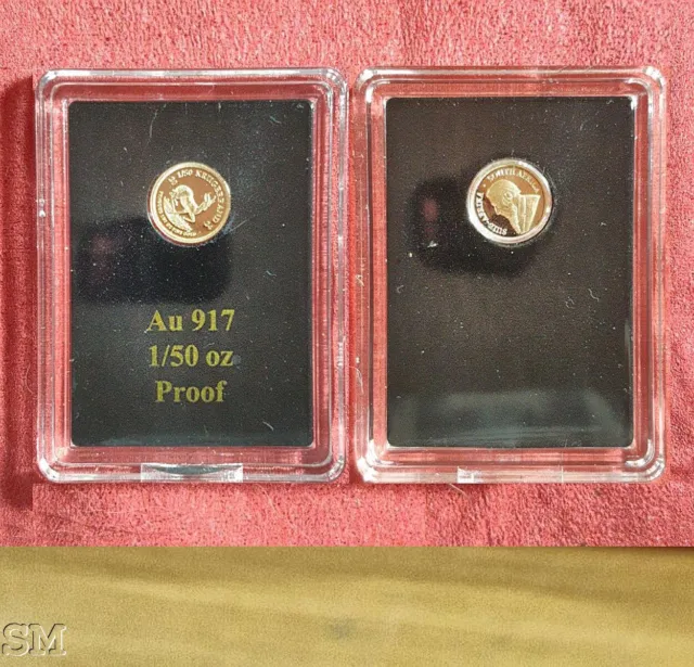 Krügerrand 1/50 oz 2024, Proof (PP), Gold .917, Ø8mm in Münzkapsel, unzirkuliert
