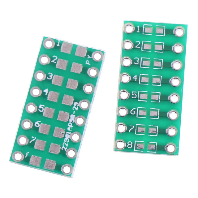 10-teilige SMD / SMT-Komponenten 0805 0603 0402 zu DIP-Adapter PCB Board Con#w#