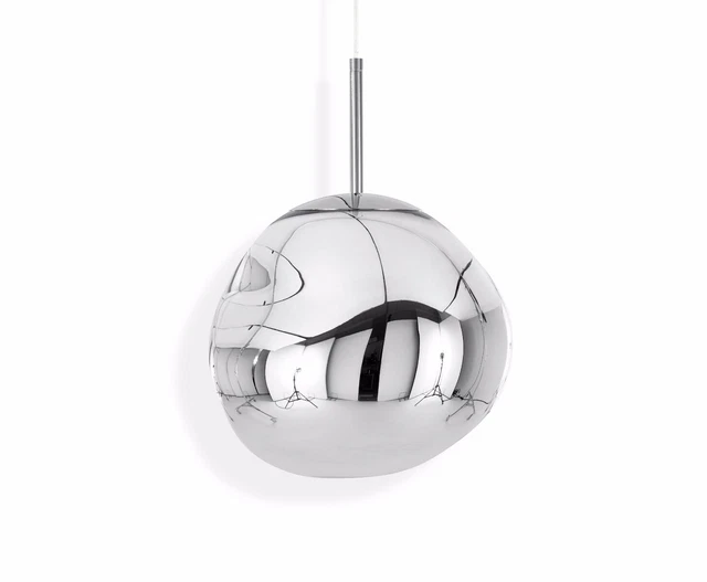 Tom Dixon Dimmable Melt Pendant Ceiling Light - Chrome - Authentic 3