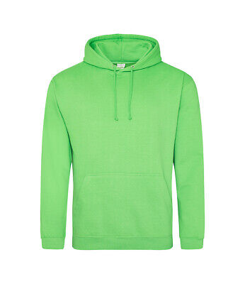 Adults Childs Boys Girls plain LIME GREEN Hoodie Hooded Sweatshirt Hoodi No logo