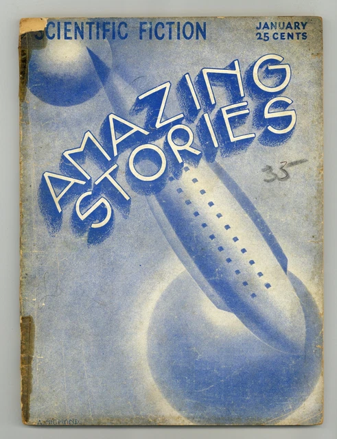 Amazing Stories Pulp Jan 1933 Vol. 7 #10 GD 2.0