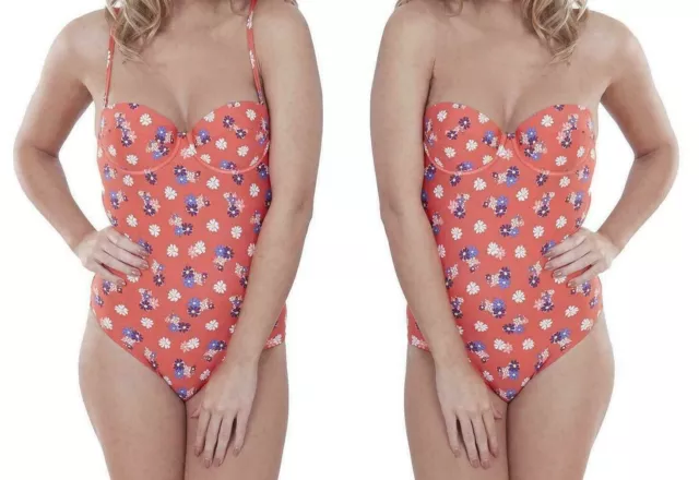 Ladies Swimsuit Wholesale Joblot Daisy Print Beach Strap Or Less New 5 Itmes