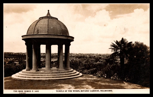 Postcard Temple of the Winds Botanic Gardens Melbourne Australia NH1