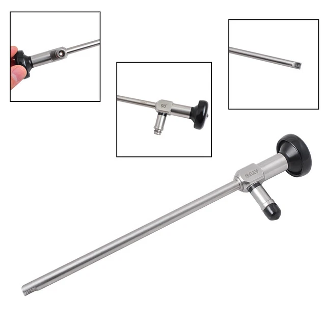 8mmx180mm Endoscope Laryngoscope 90° Larynx Laryngendoscopy Connector fit