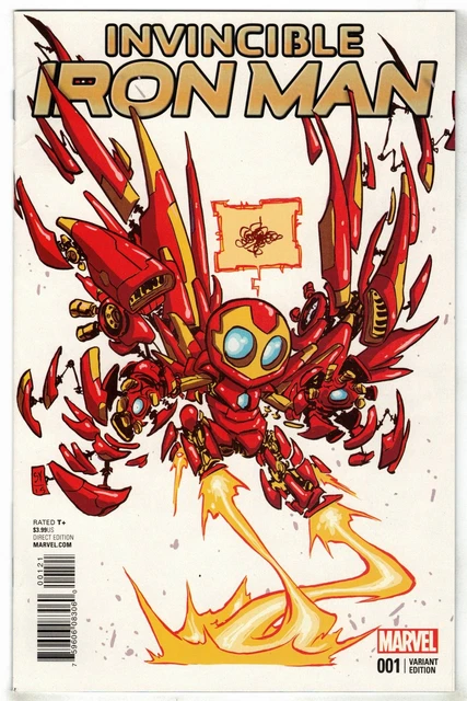 Invincible Iron Man #1 Skottie Young Marvel Babies Variant 2015 VF/NM