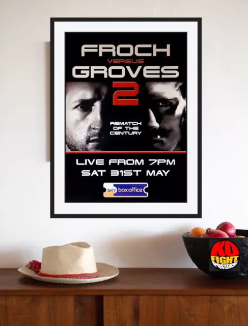 CARL FROCH vs. GEORGE GROVES (2) : Original SKY Sports Promo Boxing Poster 30D