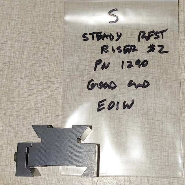 Sherline Steady Rest Riser Block #2 PN 1290 E01W