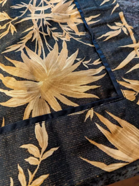Fundas de almohada Tommy Bahama (2) estándar 19" X 26' doradas negras