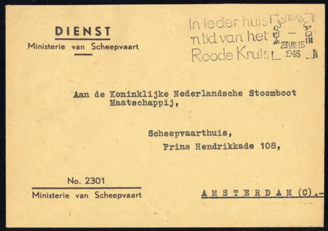 1946, Int.Organisationen,Rotes Kreuz,, Brief - 1677686