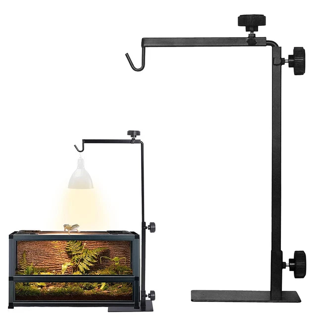 TORTOISE TABLE LIGHT Stand Holder Reptile Vivarium Adjustable Heat Lamp
