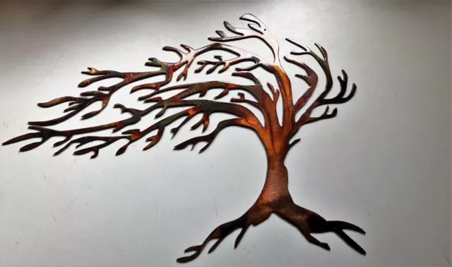 Windy Tree - Metal Wall Art - Copper 16" x 11 3/4"