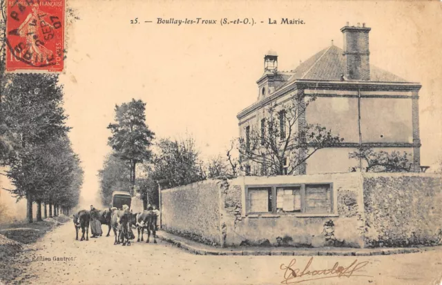 Cpa 91 Boullay Les Troux / La Mairie