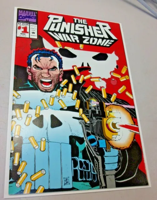 The Punisher: War Zone #1 (Mar 1992, Marvel) Die Cut Cover Romita Jr. VF