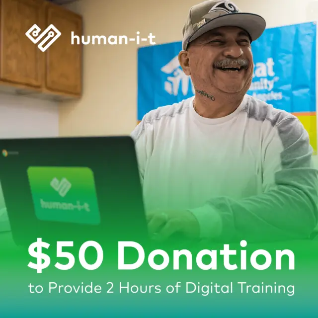 $50 to Provide 2 Hours of Digital Training for a Low-Income Person