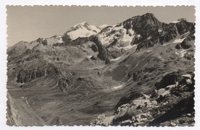 PHOTO Massif du Mont Blanc Aiguille La Bérangère 1950 Haute-Savoie Montagne