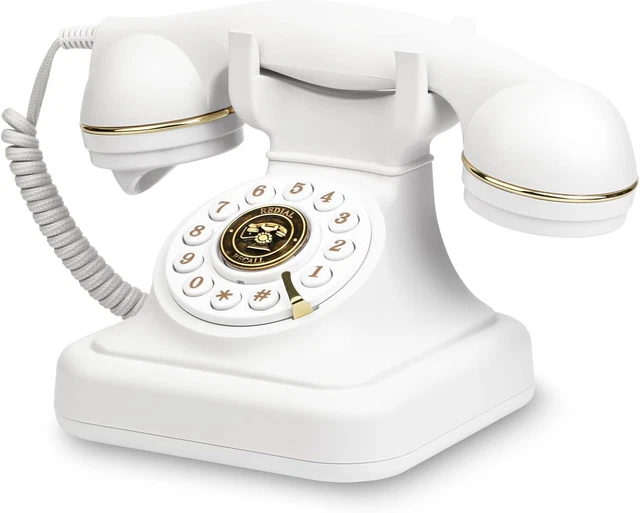 Retro Wählscheiben-Telefon – Antikes Design, Mit LCD-Display, Unterstützt FSK/DTMF, Klarer Ton, Für Zuhause & Büro