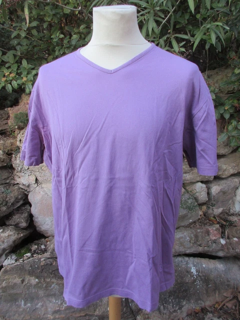 T.SHIRT HOMME VINTAGE Yves Saint Laurent violet Taille XL EUR 42